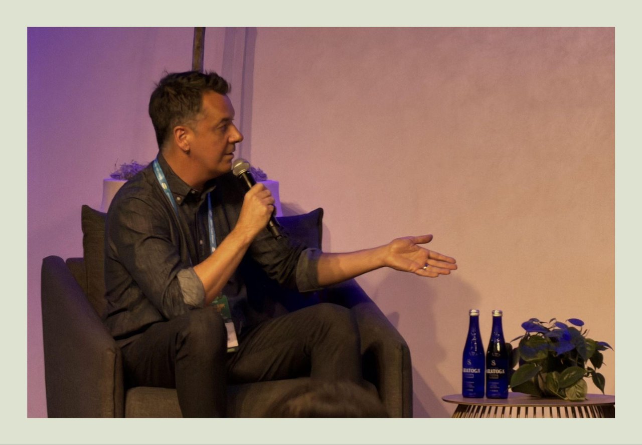 Tim Shea on stage at Agentic LA. Credit: Latticework Insights