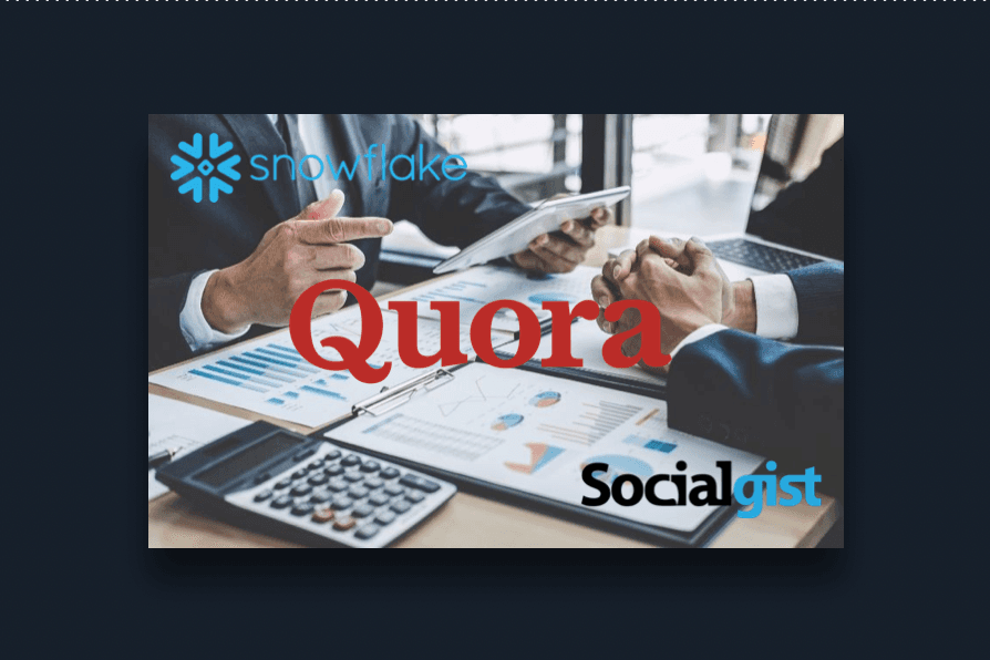 [Socialgist] Latticework partners with Socialgist & Quora to bring Investor Data to Snowflake Marketplace