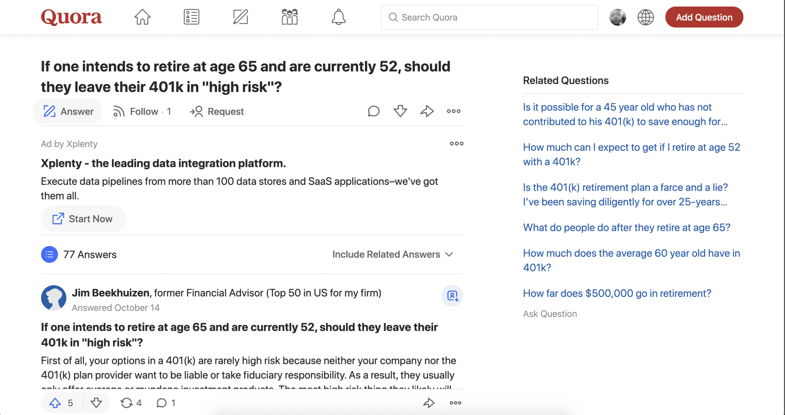 Socialgist and Quora investor data on Snowflake Marketplace, figure 3
